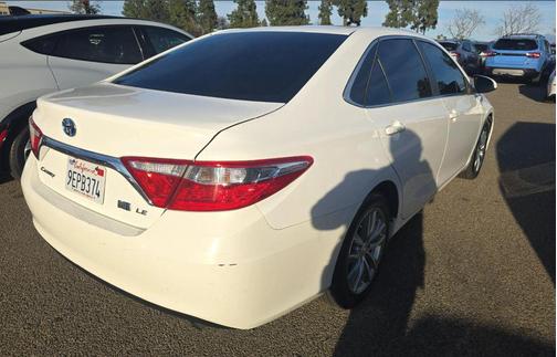 White 2017 Toyota Camry Hybrid LE