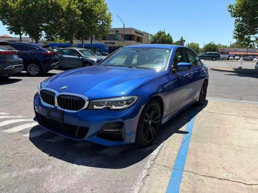 Blue 2021 BMW 330 330i Sedan 4D