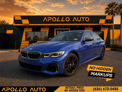 Blue 2021 BMW M340 M340i Sedan 4D