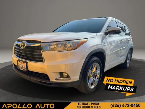 White 2015 Toyota Highlander Limited