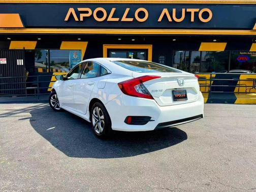 White 2018 Honda Civic LX