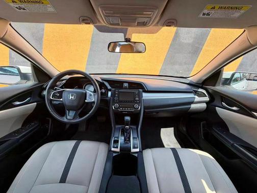 White 2018 Honda Civic LX