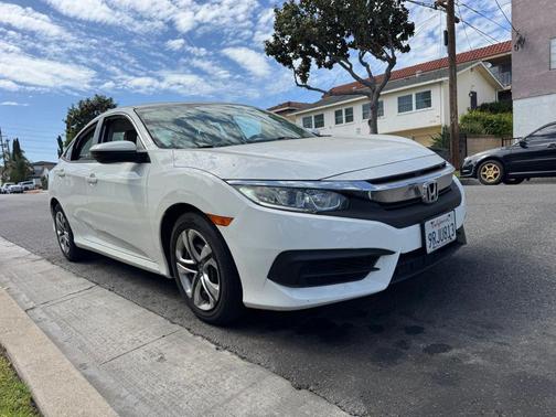 White 2018 Honda Civic LX