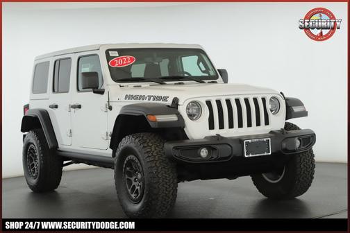 Bright White Clearcoat 2022 Jeep Wrangler Unlimited High Tide 4x4