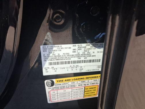 Agate Black Metallic 2025 Ford Expedition Platinum