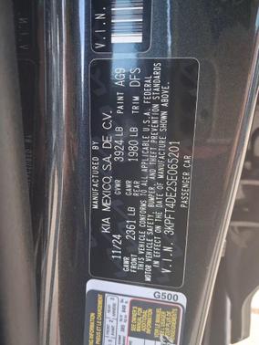 Interstellar Gray 2025 Kia K4 LXS