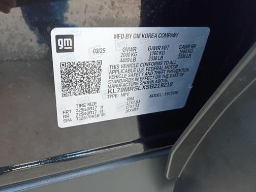 Black Metallic 2025 Chevrolet Trailblazer LT