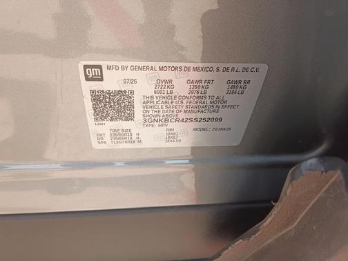 Sterling Gray Metallic 2025 Chevrolet Blazer 2LT