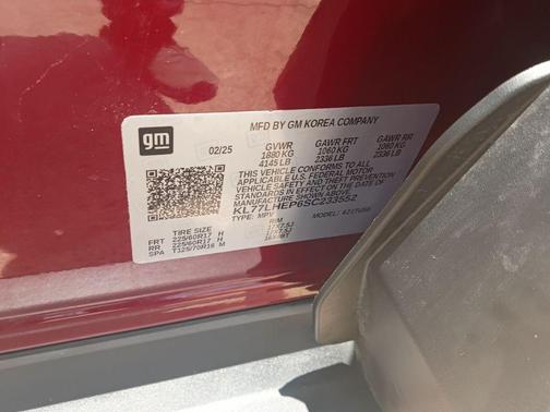Crimson 2025 Chevrolet Trax LT