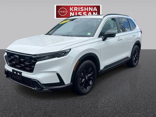 White 2025 Honda CR-V Hybrid Sport-L
