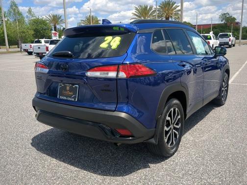 Blue Crush Metallic 2024 Toyota Corolla Cross Hybrid SE