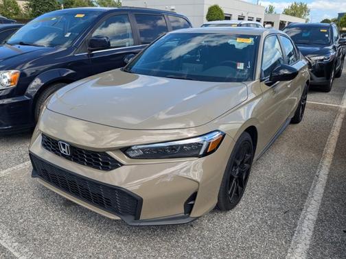 Beige 2025 Honda Civic Hybrid Sport
