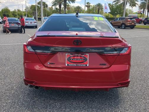 Supersonic Red/Midnight Black Metallic 2025 Toyota Camry XSE