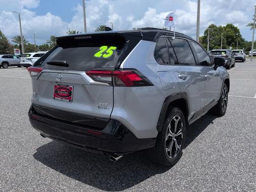 Silver Sky Metallic/Midnight Black Metallic 2025 Toyota RAV4 Plug-In Hybrid XSE