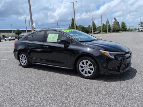 Midnight Black Metallic 2025 Toyota Corolla Hybrid LE