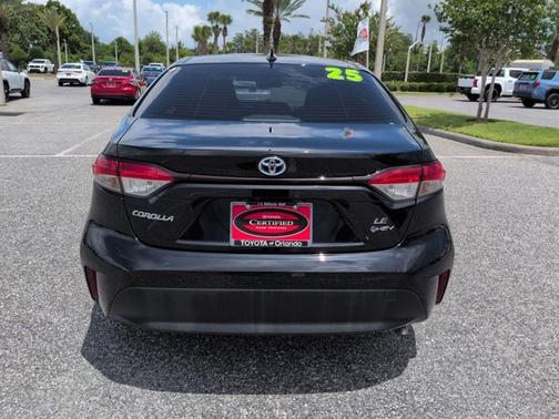 Midnight Black Metallic 2025 Toyota Corolla Hybrid LE