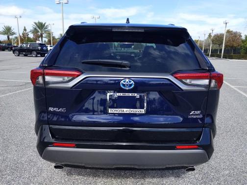 Blue Print/Midnight Black Metallic 2021 Toyota RAV4 Hybrid XSE