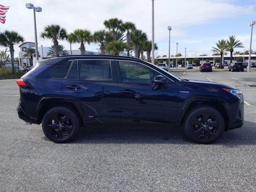 Blue Print/Midnight Black Metallic 2021 Toyota RAV4 Hybrid XSE