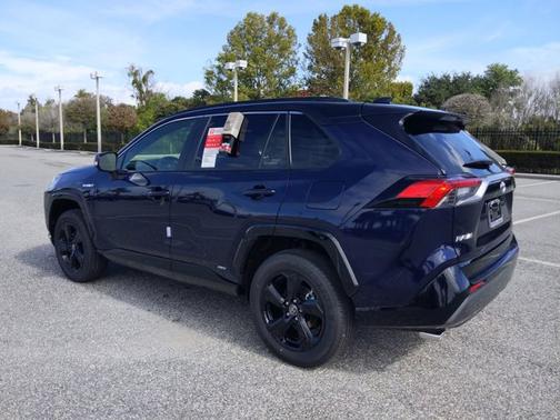 Blue Print/Midnight Black Metallic 2021 Toyota RAV4 Hybrid XSE