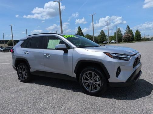Silver Sky Metallic 2024 Toyota RAV4 Hybrid XLE Premium
