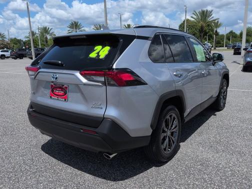 Silver Sky Metallic 2024 Toyota RAV4 Hybrid XLE Premium
