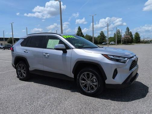 Silver Sky Metallic 2024 Toyota RAV4 Hybrid XLE Premium