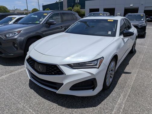White 2021 Acura TLX Tech