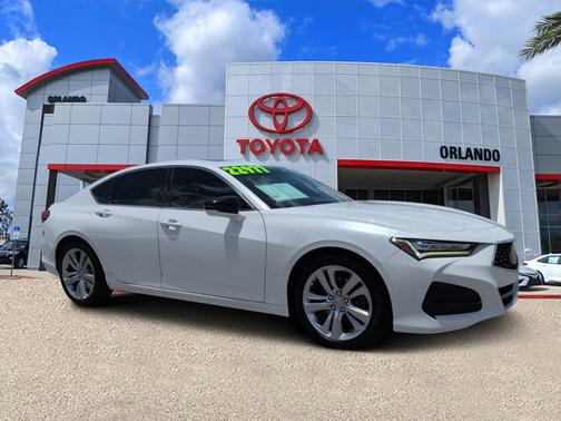 White 2021 Acura TLX Tech