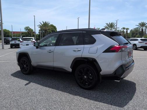 Silver Sky Metallic/Midnight Black Metallic 2024 Toyota RAV4 Hybrid XSE