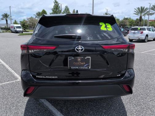 Midnight Black Metallic 2023 Toyota Highlander LE