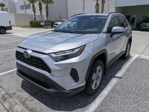 Silver Sky Metallic 2024 Toyota RAV4 Hybrid XLE