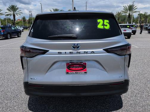 Celestial Silver Metallic 2025 Toyota Sienna LE