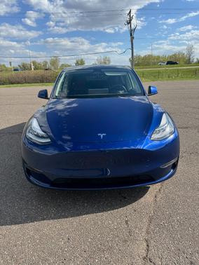 Blue 2021 Tesla Model Y Long Range