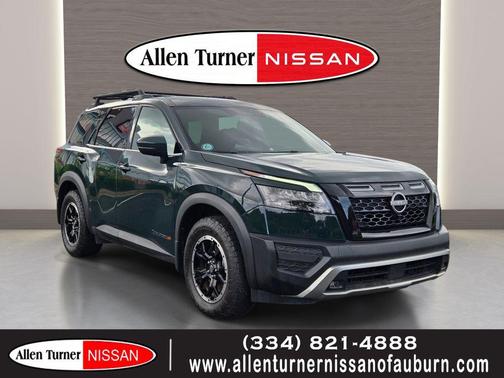 Obsidian Green Pearl 2024 Nissan Pathfinder Rock Creek 4WD