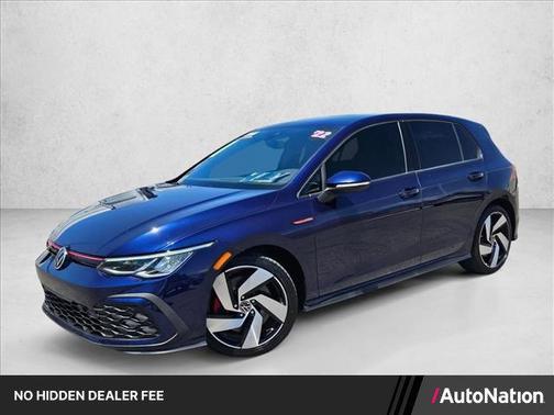 Atlantic Blue Metallic 2022 Volkswagen Golf GTI 2.0T S DSG