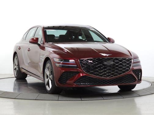Red 2026 Genesis G80 2.5T Sport Prestige