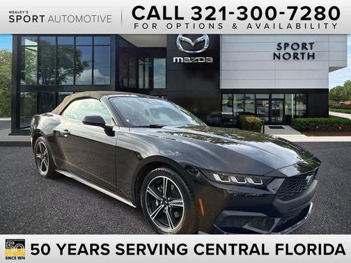Shadow Black 2024 Ford Mustang EcoBoost Premium