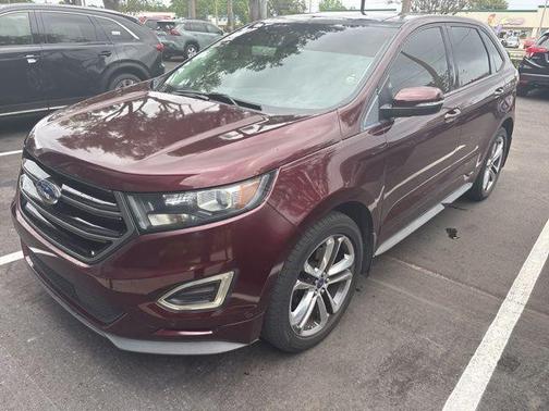Burgundy 2017 Ford Edge Sport