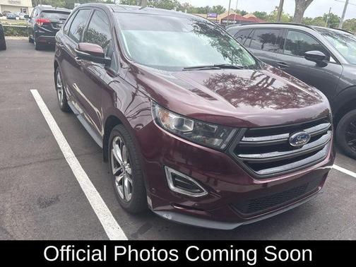 Burgundy 2017 Ford Edge Sport