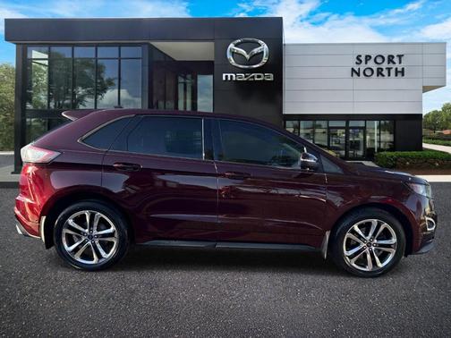 Burgundy 2017 Ford Edge Sport