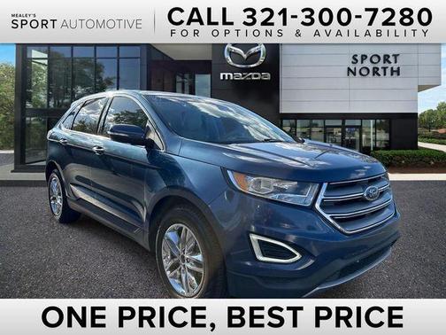 Lightning Blue Metallic 2018 Ford Edge SEL