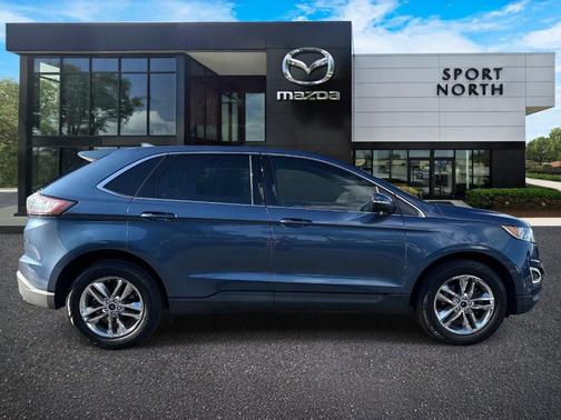 Lightning Blue Metallic 2018 Ford Edge SEL