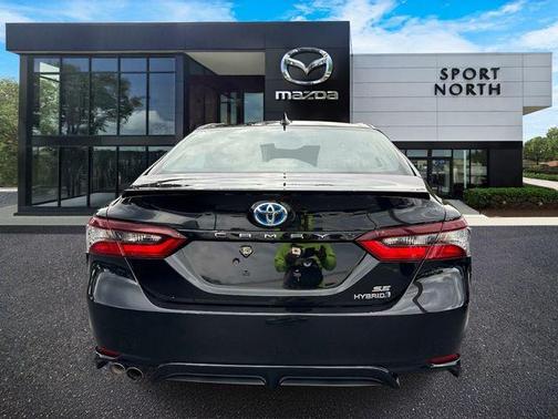 Midnight Black Metallic 2024 Toyota Camry Hybrid SE