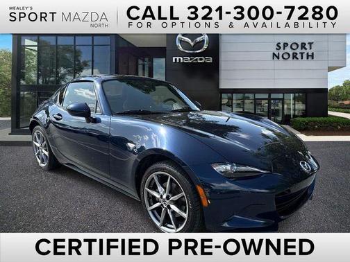 Deep Crystal Blue Mica 2021 Mazda MX-5 Miata RF Grand Touring