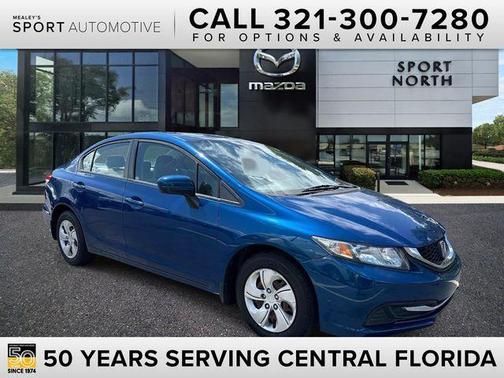 Dyno Blue Pearl 2014 Honda Civic LX