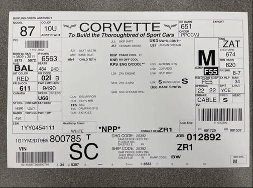 2011 Chevrolet Corvette ZR-1