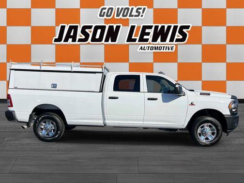 Bright White Clearcoat 2023 RAM 3500 Tradesman Crew Cab 4x4 8' Box