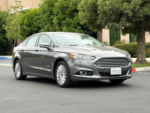 Grey 2014 Ford Fusion Energi Titanium