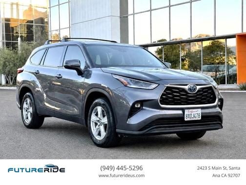 Magnetic Gray Metallic 2021 Toyota Highlander Hybrid LE