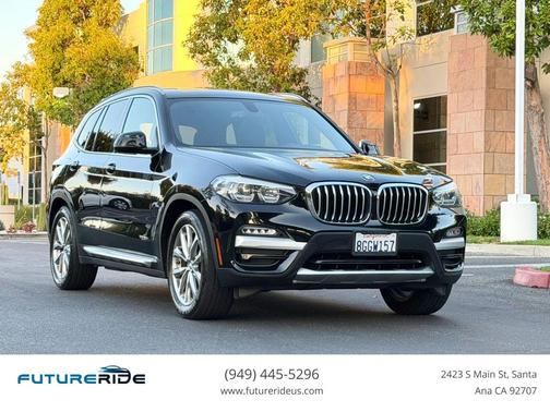 Black 2018 BMW X3 xDrive30i SUV
